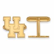 Houston Cougars Sterling Silver Gold Plated Cuff Links