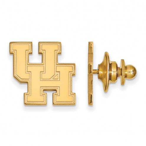 Houston Cougars Sterling Silver Gold Plated Lapel Pin