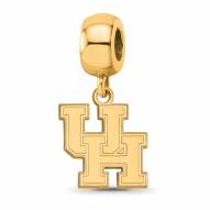 Houston Cougars Sterling Silver Gold Plated Small Dangle Bead