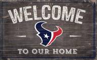Houston Texans 11" x 19" Welcome to Our Home Sign
