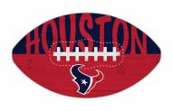 Houston Texans 12" Football Cutout Sign
