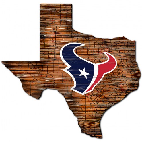 Houston Texans 12&quot; Roadmap State Sign