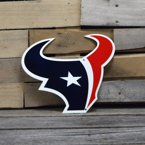 Houston Texans 12&quot; Steel Logo Sign