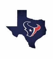 Houston Texans 12" Team Color Logo State Sign