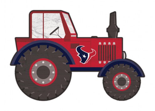 Houston Texans 12&quot; Tractor Cutout Sign