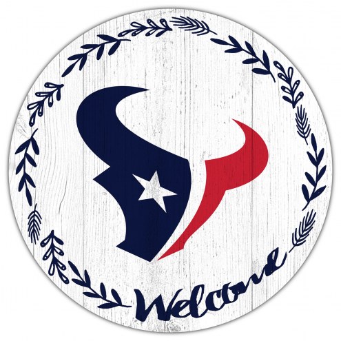 Houston Texans 12&quot; Welcome Circle Sign