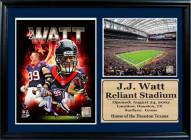 Houston Texans 12" x 18" JJ Watt Photo Stat Frame
