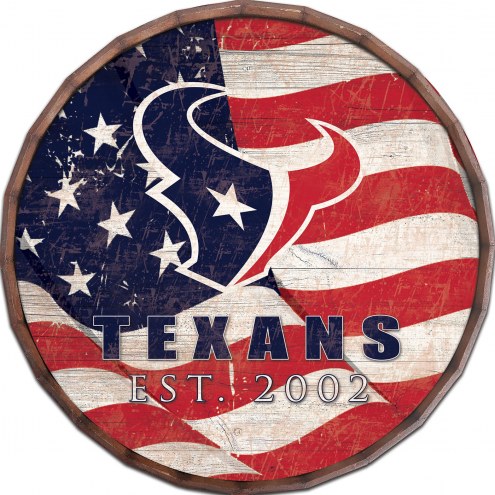 Houston Texans 16&quot; Flag Barrel Top