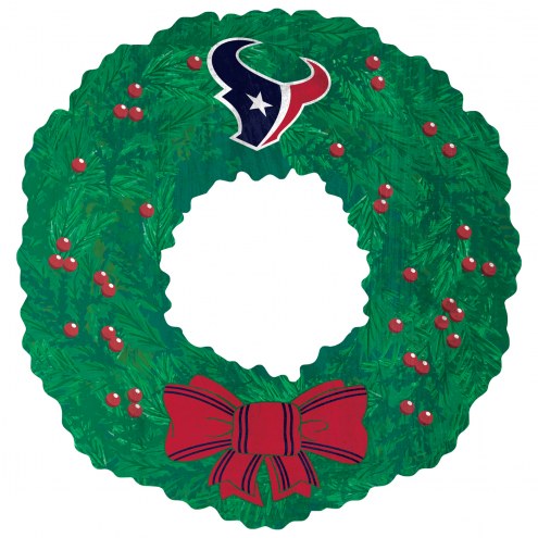 Houston Texans 16&quot; Team Wreath Sign