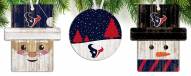 Houston Texans 3-Pack Christmas Ornament Set
