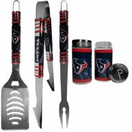 Houston Texans 3 Piece Tailgater BBQ Set and Salt and Pepper Shaker Set