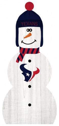 Houston Texans 31&quot; Snowman Leaner