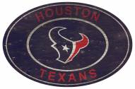 Houston Texans 46" Heritage Logo Oval Sign