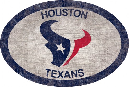 Houston Texans 46&quot; Team Color Oval Sign