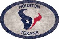 Houston Texans 46" Team Color Oval Sign