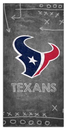 Houston Texans 6&quot; x 12&quot; Chalk Playbook Sign