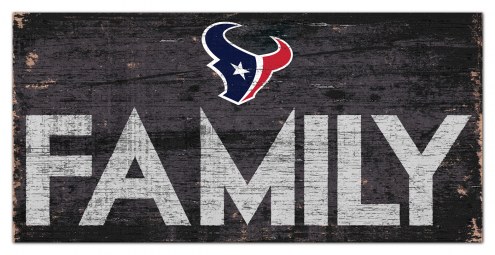 Houston Texans 6&quot; x 12&quot; Family Sign