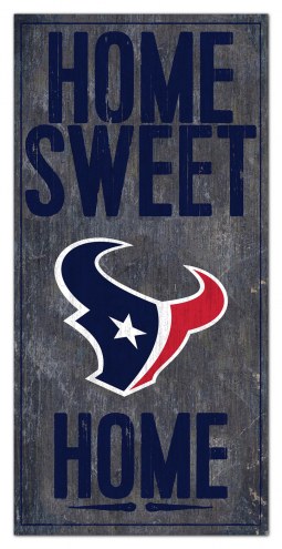 Houston Texans 6&quot; x 12&quot; Home Sweet Home Sign