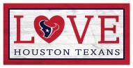 Houston Texans 6" x 12" Love Sign