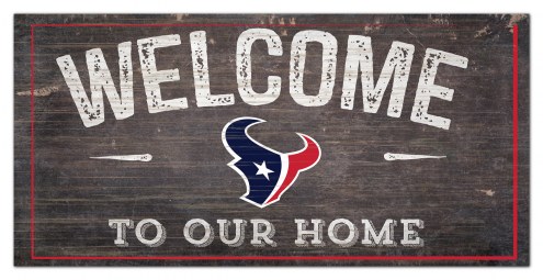 Houston Texans 6&quot; x 12&quot; Welcome Sign