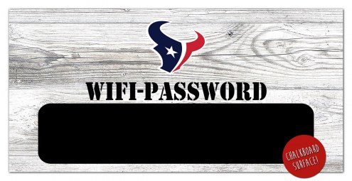 Houston Texans 6&quot; x 12&quot; Wifi Password Sign