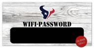 Houston Texans 6" x 12" Wifi Password Sign
