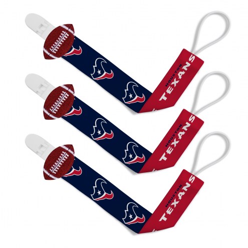 Houston Texans Baby Pacifier Clips