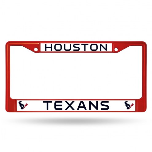 Houston Texans Color Metal License Plate Frame