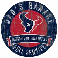 Houston Texans Dad's Garage Sign