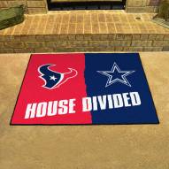 Houston Texans/Dallas Cowboys House Divided Mat