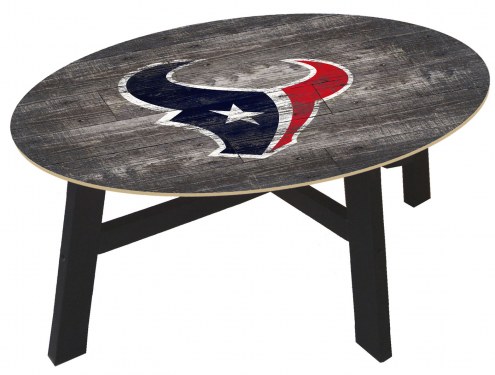 Houston Texans Distressed Wood Coffee Table