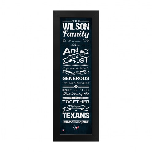 Houston Texans Family Cheer Custom Print