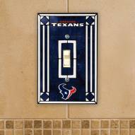 Houston Texans Glass Single Light Switch Plate Cover
