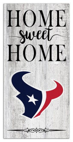 Houston Texans Home Sweet Home Whitewashed 6&quot; x 12&quot; Sign