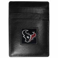 Houston Texans Leather Money Clip/Cardholder in Gift Box