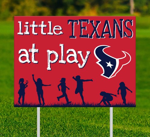 Houston Texans Little Fans at Play 2-Sided Yard Sign