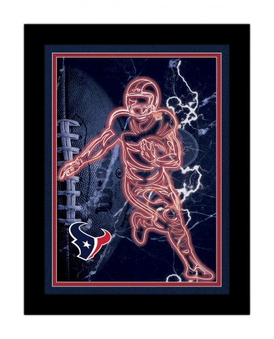 Houston Texans Neon Player Framed 12&quot; x 16&quot; Sign