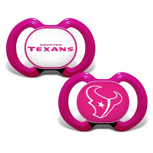 Houston Texans Pink Baby Pacifier 2-Pack