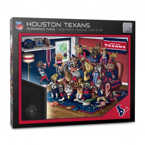 Houston Texans Purebred Fans &quot;A Real Nailbiter&quot; 500 Piece Puzzle