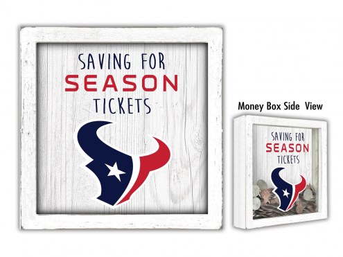 Houston Texans Saving for Tickets Money Box