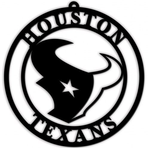 Houston Texans Silhouette Logo Cutout Door Hanger
