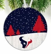 Houston Texans Snow Scene Ornament