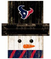 Houston Texans Snowman Head Sign