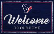 Houston Texans Team Color Welcome Sign