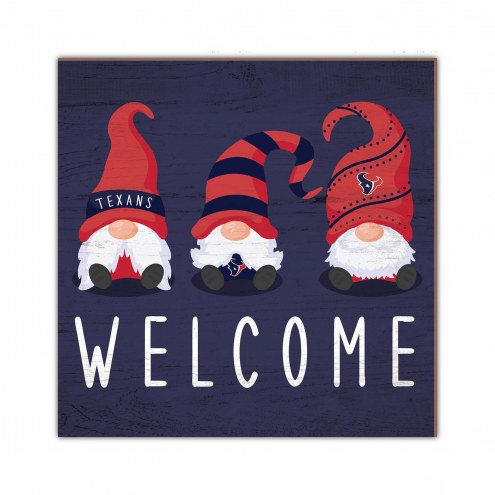 Houston Texans Welcome Gnomes 10&quot; x 10&quot; Sign