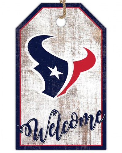 Houston Texans Welcome Team Tag 11&quot; x 19&quot; Sign