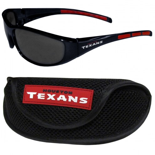 Houston Texans Wrap Sunglasses and Case Set