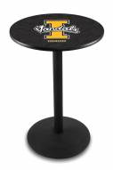 Idaho Vandals Black Wrinkle Bar Table with Round Base