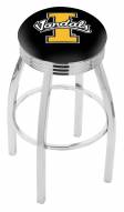 Idaho Vandals Chrome Swivel Barstool with Ribbed Accent Ring