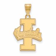Idaho Vandals NCAA Sterling Silver Gold Plated Large Pendant